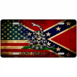 plaque immatriculation américaine drapeau confédéré rebel sudiste