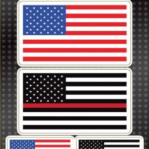 magnet made in usa pack drapeau americain et blue line police tribute
