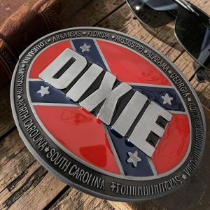boucle de ceinture américaine dixie flag
