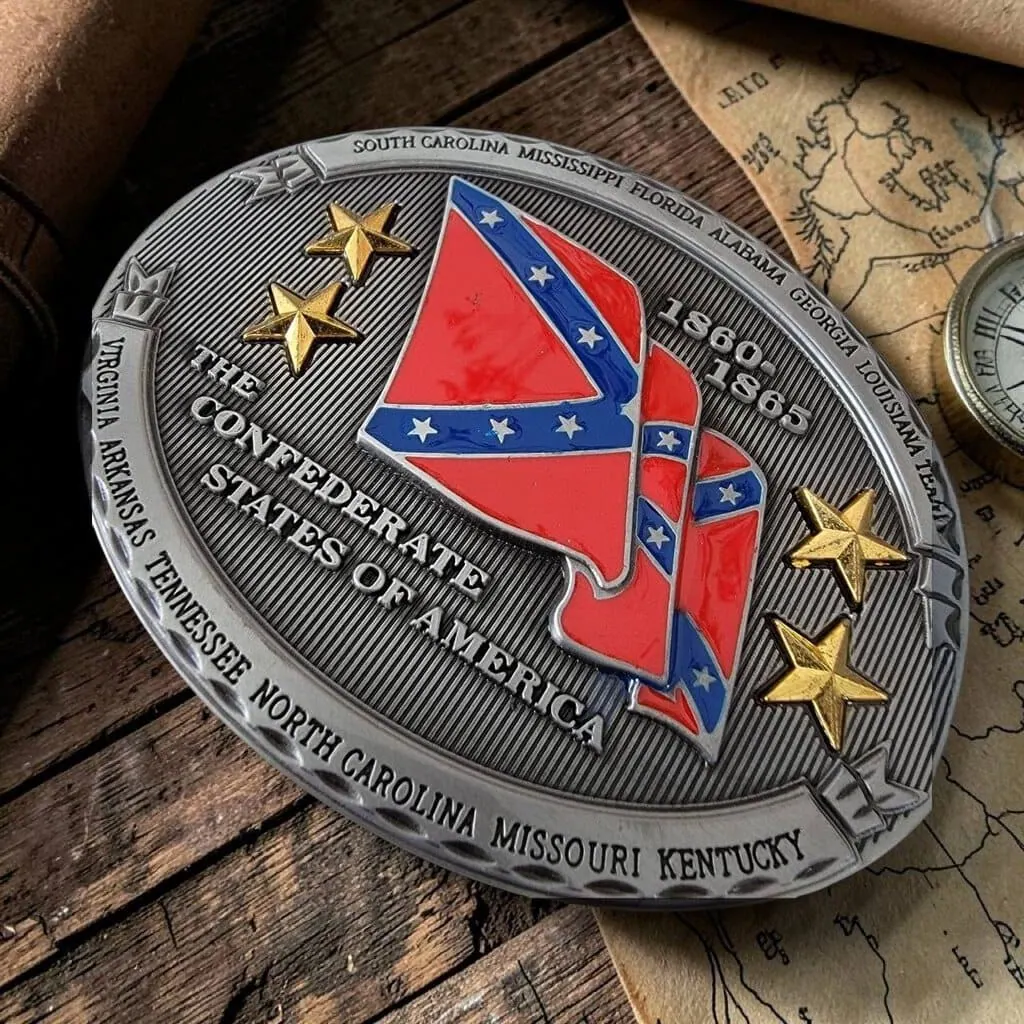 boucle de ceinture américaine rebel confederate state of america
