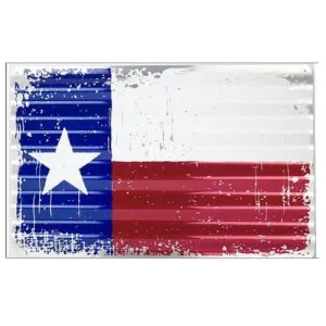 plaque déco américaine murale tole format tôle ondulée enseigne de garage drapeau des usa