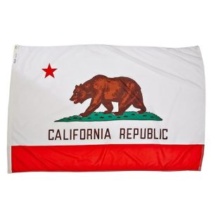 drapeau américain imprimé 152cm x 91cm california