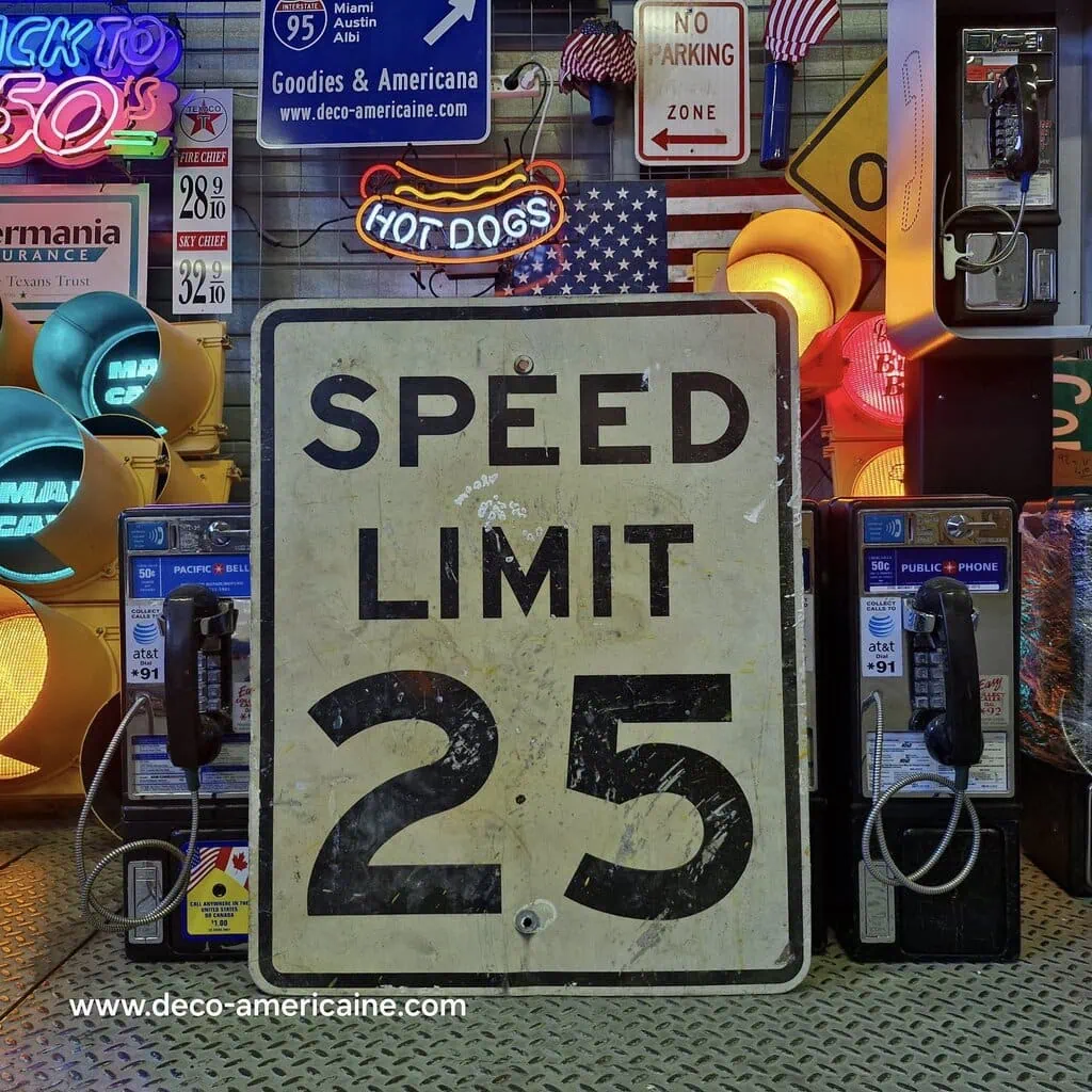 speed limit 30 mph 76x61cm panneau routier américain (copie)