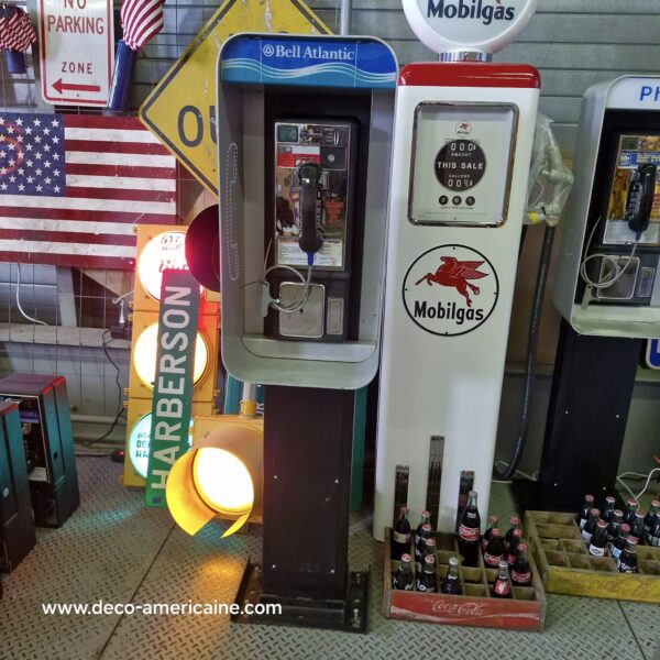 payphone vintage de rue américain authentique avec cabine provenance californie "brand new old stock" (copie)