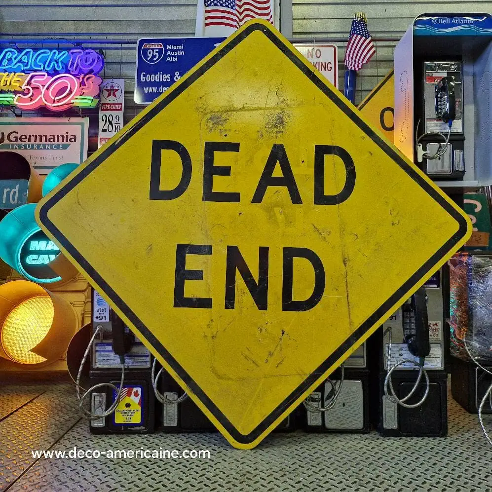 panneau routier américain bridge may ice in cold weather 91x91cm (copie)