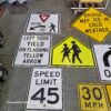 lot de 12 panneaux routiers américains prix doux!