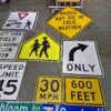 lot de 12 panneaux routiers américains prix doux!