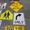 lot de 12 panneaux routiers américains prix doux!