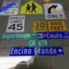 lot de 12 panneaux routiers américains prix doux!
