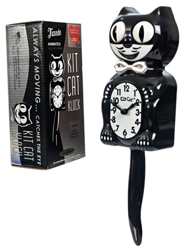 commemorative edition tuxedo kit cat klock