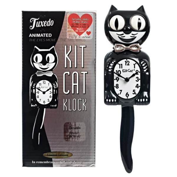 commemorative edition tuxedo kit cat klock