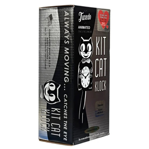 commemorative edition tuxedo kit cat klock