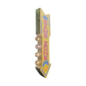 enseigne lumineuse avec ampoule à leds 2 faces game zone