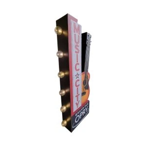 enseigne lumineuse avec ampoule à leds 2 faces grand ole opry