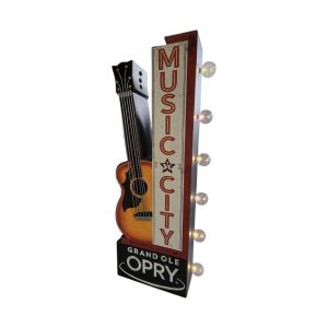 enseigne lumineuse avec ampoule à leds 2 faces grand ole opry