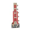 enseigne lumineuse avec ampoule à leds 2 faces beer ice cold