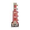 enseigne lumineuse avec ampoule à leds 2 faces beer ice cold