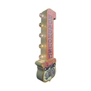 enseigne lumineuse avec ampoule à leds 2 faces road house