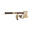 tomahawk "rawhide" 50cm avec perles et plumes native american made usa