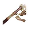 tomahawk "rawhide" 50cm avec perles et plumes native american made usa