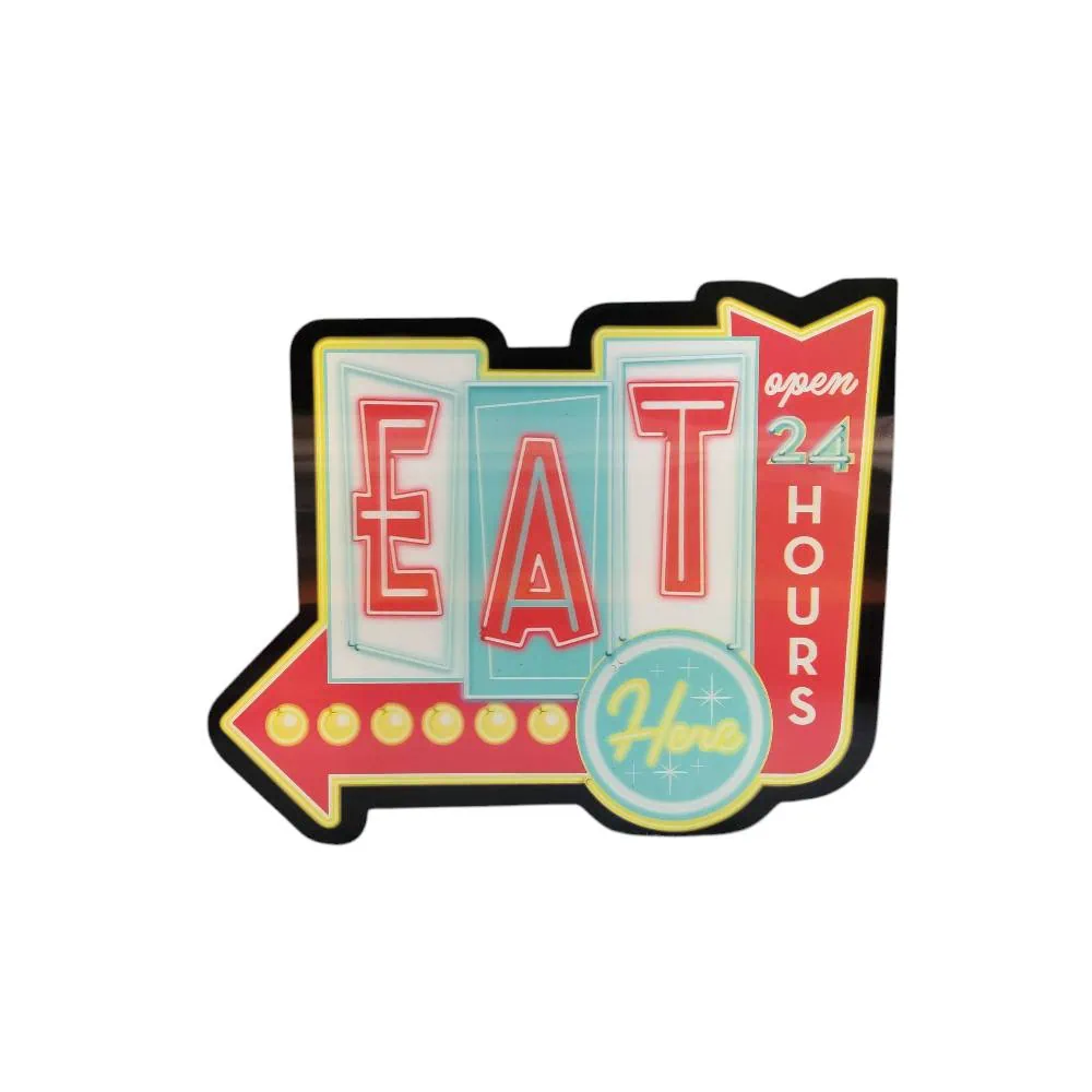 plaque murale a effet lenticulaire 3d ice cold beer here