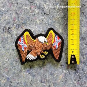 patche pour blouson de cuir ou veste jean american eagle 7x9cm rebels flag