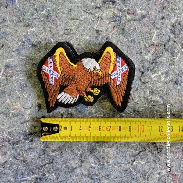 patche pour blouson de cuir ou veste jean american eagle 7x9cm rebels flag