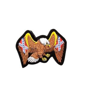 patche pour blouson de cuir ou veste jean american eagle 7x9cm rebels flag