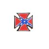 patche pour blouson de cuir ou veste jean confederate chopper cross 8x8cm