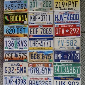 lot de plaques d'immatriculation des 50 etats américains collection complète #2 (copie)