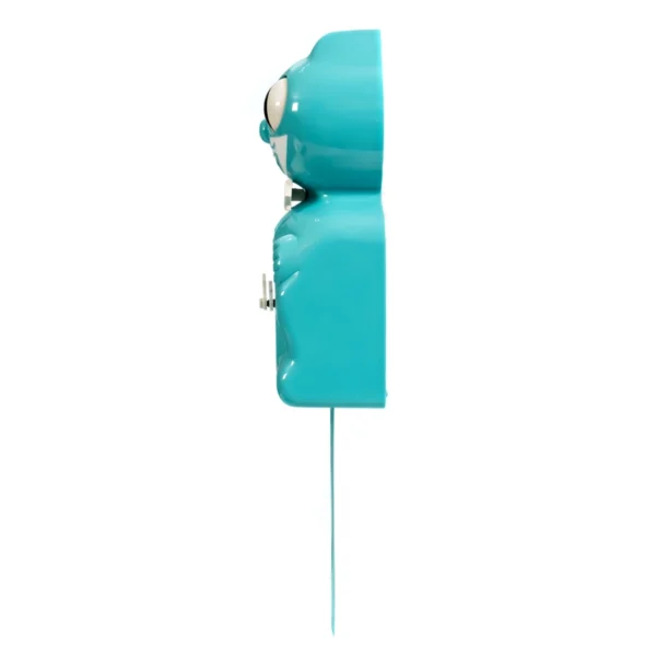 vibrant blue turquoise kit cat klock