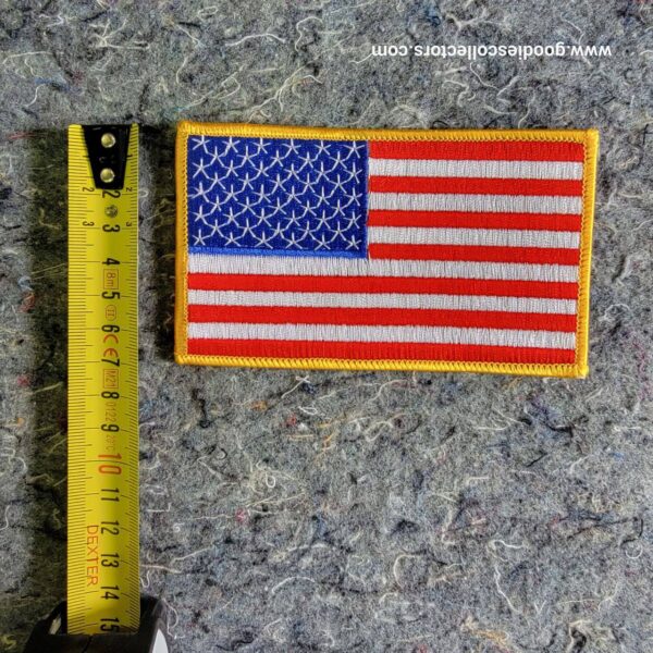 patche pour blouson de cuir ou veste jean usa flag 12x7cm