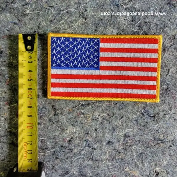 patche pour blouson de cuir ou veste jean usa flag 12x7cm