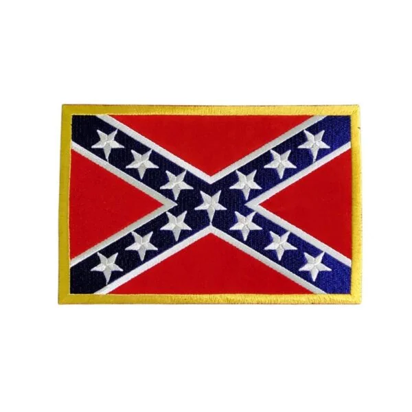 patche pour blouson de cuir ou veste jean battle flag confédérés 18.4x11.5cm