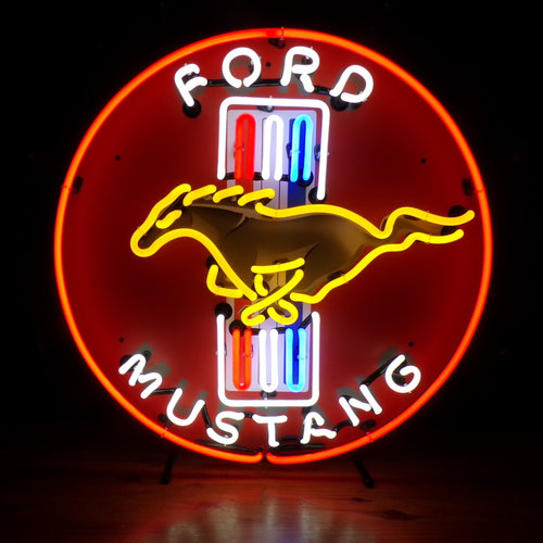 enseigne néon lumineuse décoration américaine ford mustang (copie)
