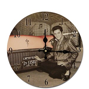 elvis presley collection sun record (horloge pink cadillac)