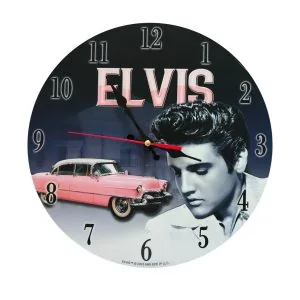 elvis presley collection sun record (horloge pink cadillac)