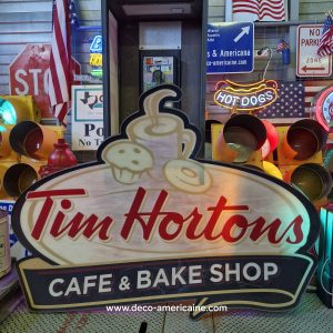 enseigne de la chaîne canadienne enseigne tim hortons cafe & bake shop 130cm x 90cm