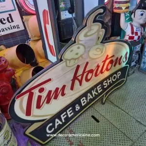 enseigne de la chaîne canadienne enseigne tim hortons cafe & bake shop 130cm x 90cm enseigne de la chaîne canadienne enseigne tim hortons cafe & bake shop 130cm x 90cm