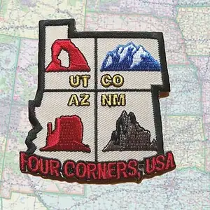 the four corners monument 4 license plates plaques d'immatriculation arizona/colorado/new mexico/utah
