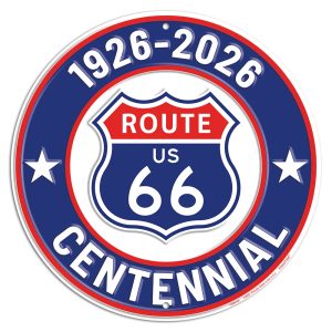 plaque déco américaine murale ronde en tole arizona route 66 centennial (copie)