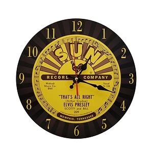 elvis presley collection sun record (horloge pink cadillac)