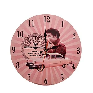 elvis presley collection sun record (horloge pink cadillac)