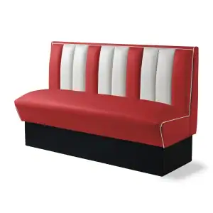 banquette de diner américain bi colore 3 places 150cm