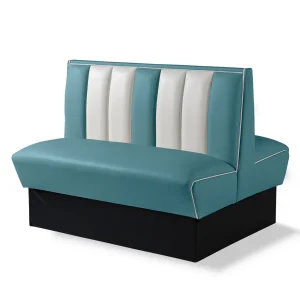 banquette de diner américain bi colore 2 places 120cm (double)