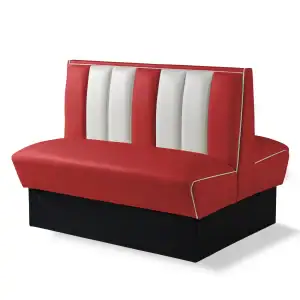 banquette de diner américain bi colore 2 places 120cm (double)