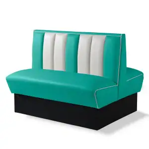 banquette de diner américain bi colore 2 places 120cm (double)