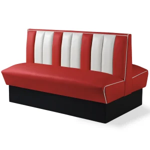banquette de diner américain bi colore 1 place 150cm (double)