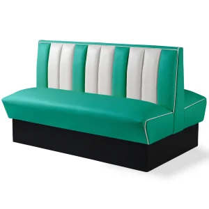 banquette de diner américain bi colore 1 place 150cm (double)