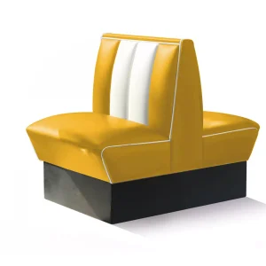 banquette de diner américain bi colore 1 place 70cm (double)